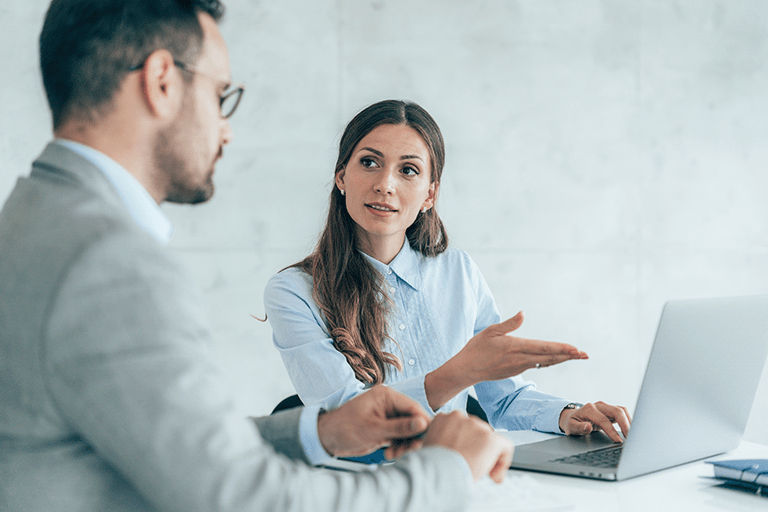 Coworkers working together Coworkers working together